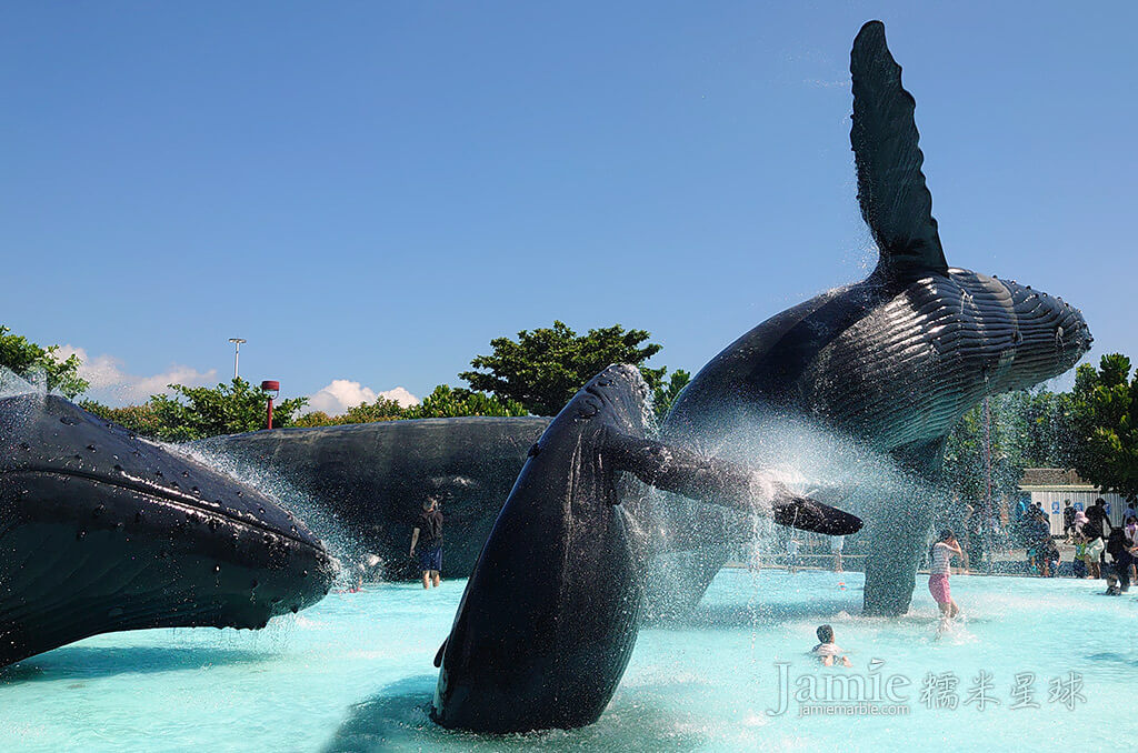 屏東海洋館巨大鯨魚噴水池,兒童戲水區