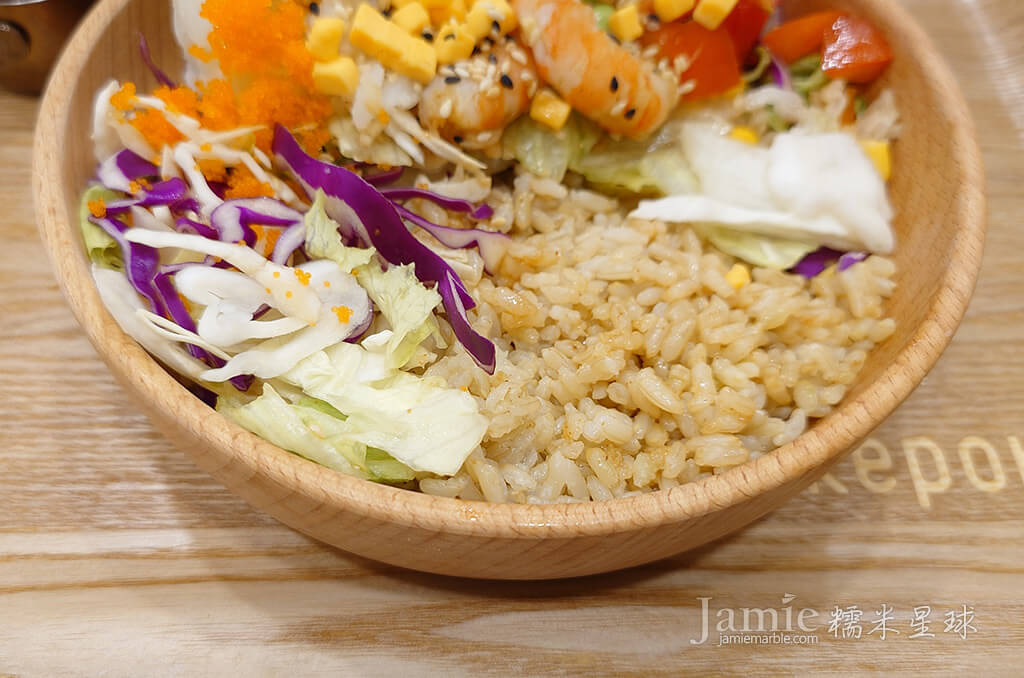 波奇餐盒綜合生菜,糙米